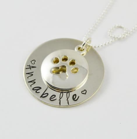 personalized pet memorial jewelry