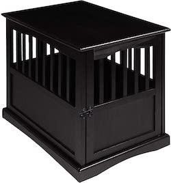 Casual Home Dog Crate Nightstand Table