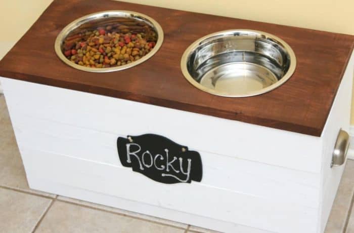 15 Diy Dog Bowl Stands How To Make