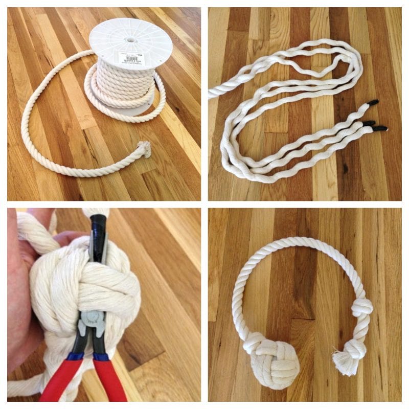 DIY Rope and Ball Toy for Dogs