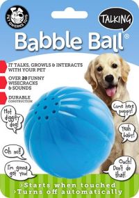 Babble Ball indoor dog toy