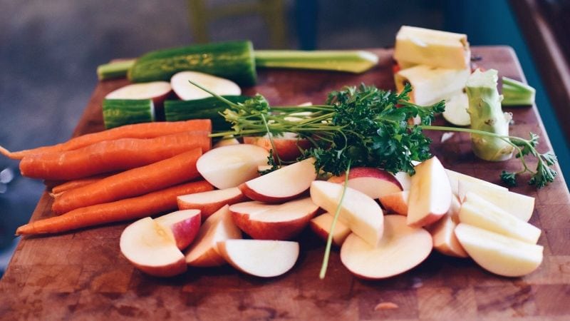 dogs love lots of fruits and vegetables