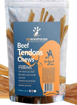 K9warehouse Meaty Beef Tendon Chews for Dogs