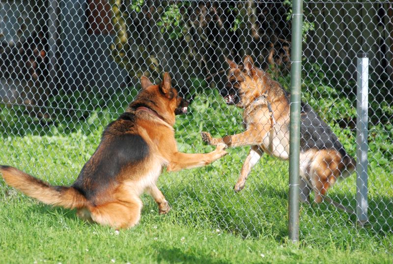 how to stop a dog from going under the fence