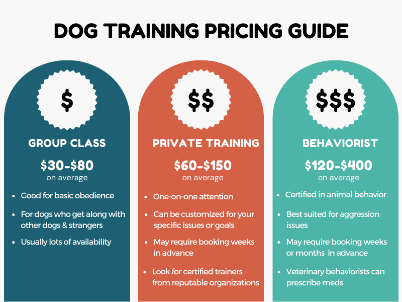 dog training pricing