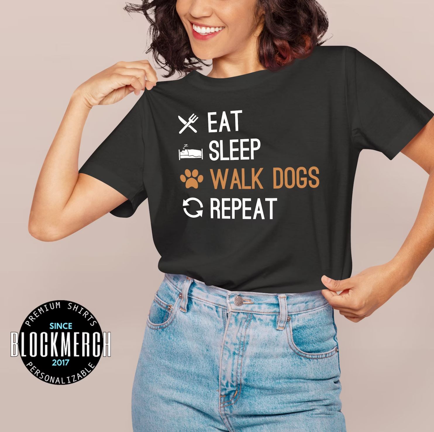 Blockmerch Walk Dogs T-Shirt