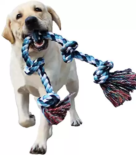 LECHONG Knotted Rope Tug Toy
